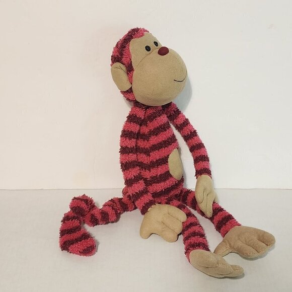 Jellycat Millicent Monkey Plush Toy  Pink Stripes Retired - Picture 7 of 11